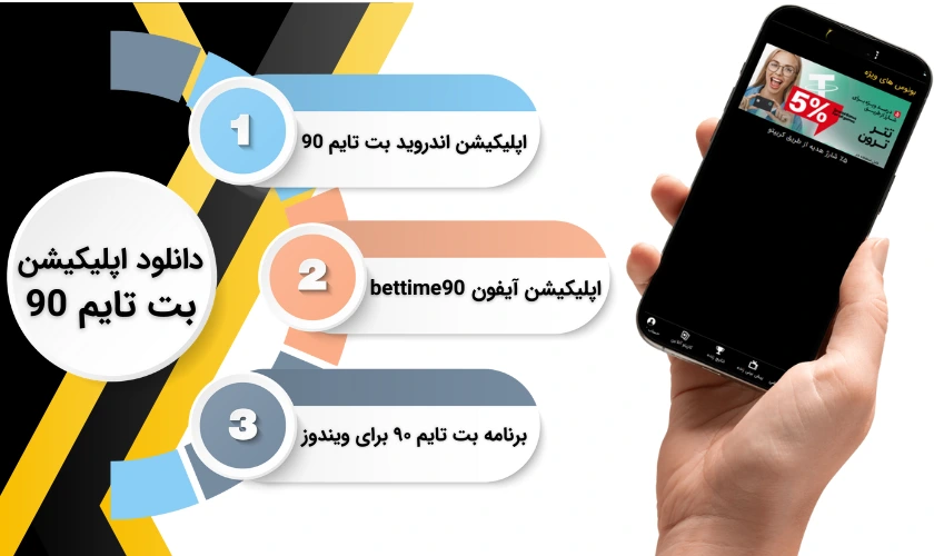 دانلود اپلیکیشن بت تایم 90