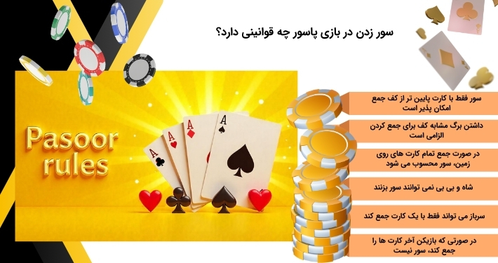 بررسی قوانین سور در بازی پاسور