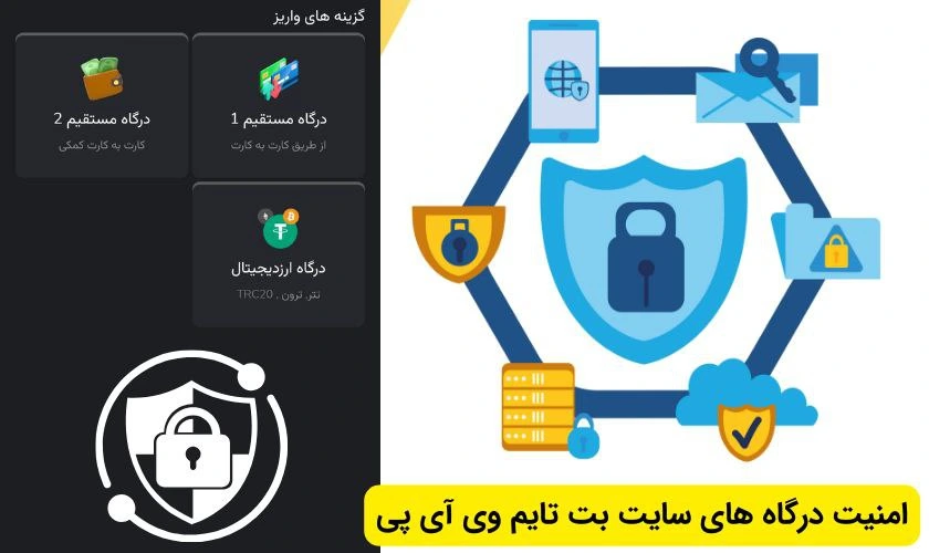 امنیت شارژ حساب در بت تایم وی آی پی